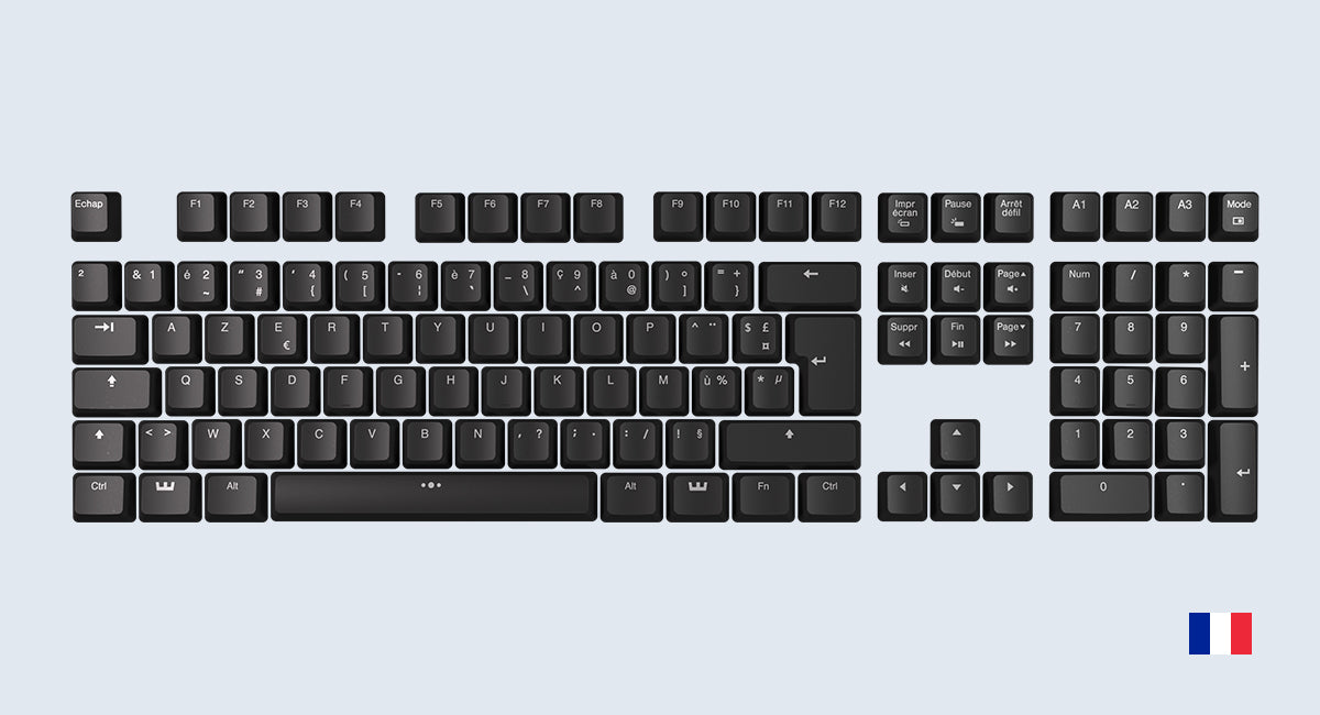 Wooting Etched Backlit ABS keycap Set - Black